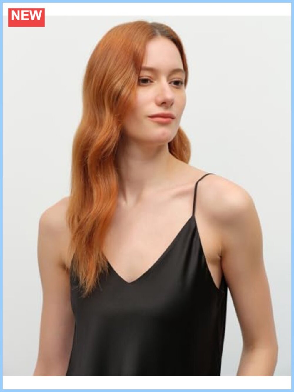 Silk Camisole V-Neck Sleeveless Loose Fit Loungewear Layering Top - Picture 2 of 6